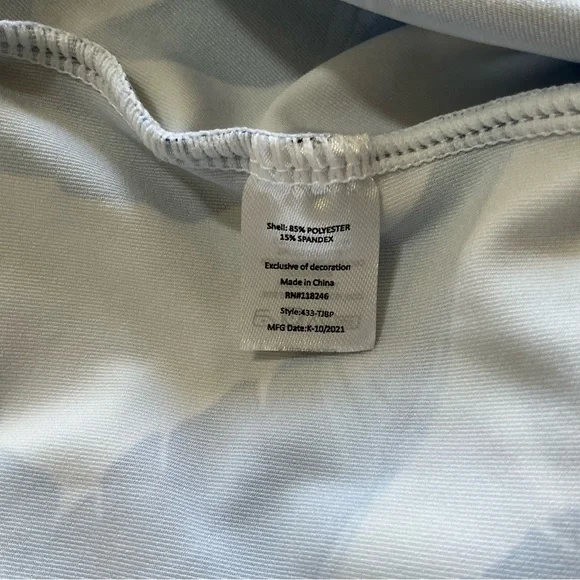 Cabana Life NWT Blue Palms Rashguard and swim skirt set Size XL - Picture 6 of 11